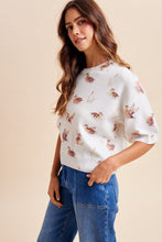 Load image into Gallery viewer, Mallard Print Loose Fit Soft Sweater Top
