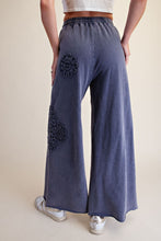 Load image into Gallery viewer, CROCHET PATCH WASHED TERRY PANTS
