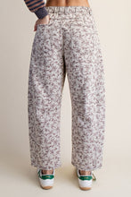 Load image into Gallery viewer, FLORAL JACQUARD BARREL PANTS- coming late June
