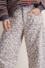 Load image into Gallery viewer, FLORAL JACQUARD BARREL PANTS- coming late June
