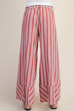Load image into Gallery viewer, THE FRAN STRIPED LINEN WASHED PALAZZO PANTS
