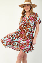 Load image into Gallery viewer, The Amy PRINTED RAYON CHALLIS WOVEN DRESS
