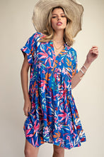 Load image into Gallery viewer, The Amy PRINTED RAYON CHALLIS WOVEN DRESS

