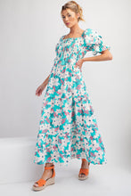Load image into Gallery viewer, Beautiful floral print poplin maxi dress
