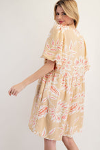 Load image into Gallery viewer, LIGHT FLORAL PRINT DETAILING DRESS
