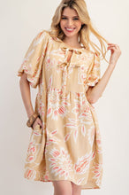 Load image into Gallery viewer, LIGHT FLORAL PRINT DETAILING DRESS
