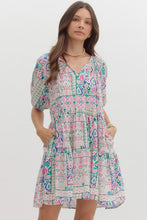 Load image into Gallery viewer, Lovely printed short sleeve dress
