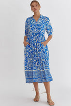 Load image into Gallery viewer, The Gayla Paisley print collared dress
