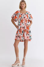 Load image into Gallery viewer, Adorable floral print square neck dress
