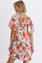 Load image into Gallery viewer, Adorable floral print square neck dress
