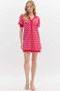 Red/Pink Polo Dress