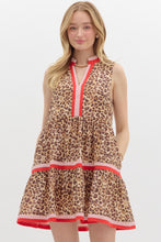 Load image into Gallery viewer, Leopard sleeveless dress
