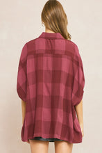 Load image into Gallery viewer, Checkered half sleeve collared top
