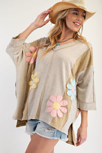 Flower Patches Mineral WAshed Top