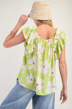 Load image into Gallery viewer, PRINTED PEACH BLOSSOM SWING TOP
