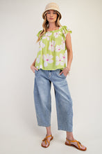 Load image into Gallery viewer, PRINTED PEACH BLOSSOM SWING TOP
