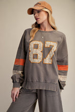 Load image into Gallery viewer, 87 GRAPHIC PATCH WASHED TERRY PULLOVER
