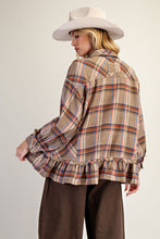 Load image into Gallery viewer, PLAID ENZYME WASHED BUTTON DOWN SHIRT
