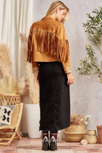 Load image into Gallery viewer, SUEDE Jacket with aztec inspired embroidery
