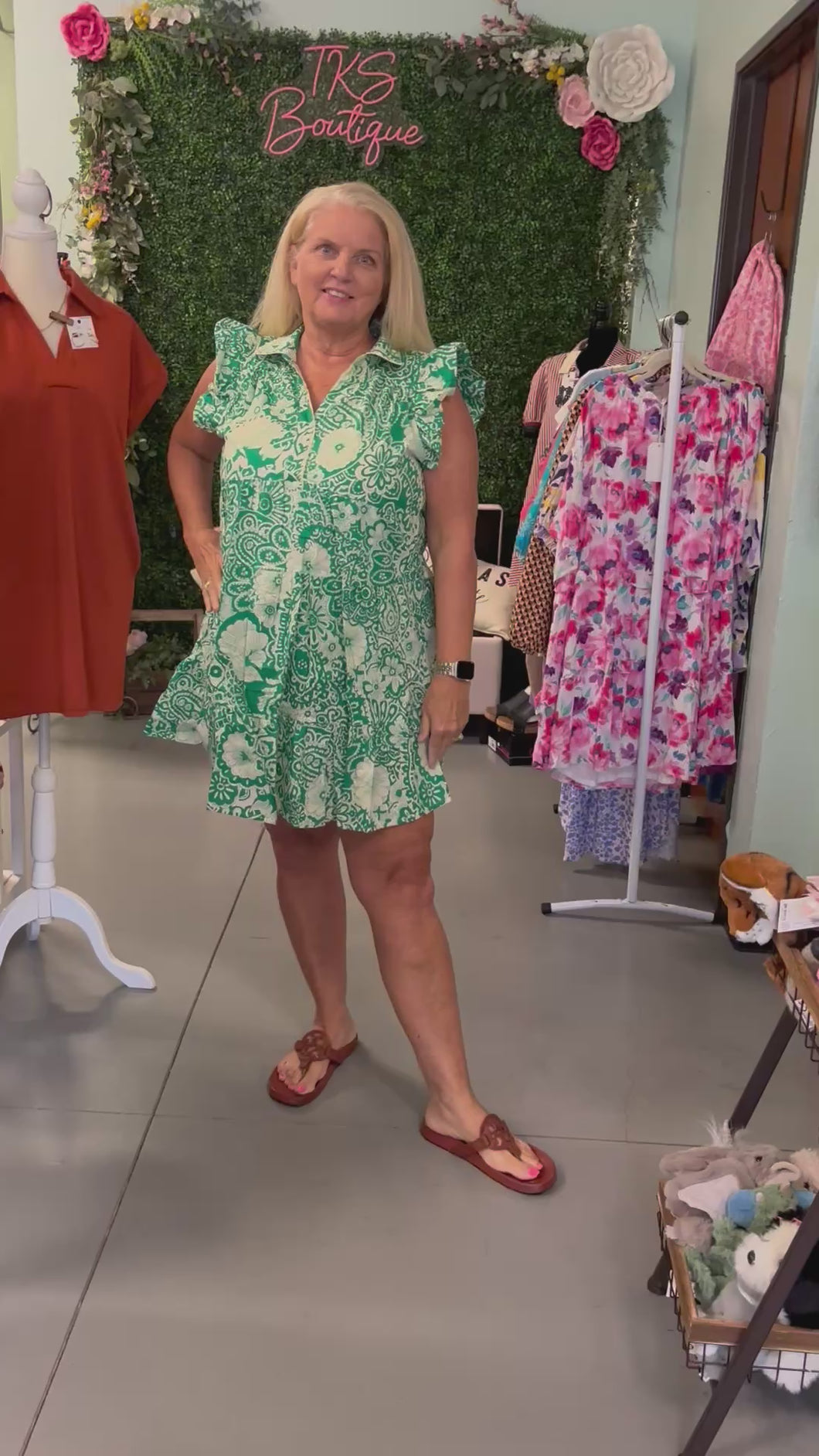 Boho Bloom Ruffle Dress
