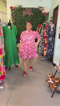 Load and play video in Gallery viewer, Floral print short sleeve dress
