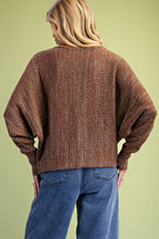 Load image into Gallery viewer, BEAUTIFUL METALLIC SHIMMER KNIT SWEATER TOP
